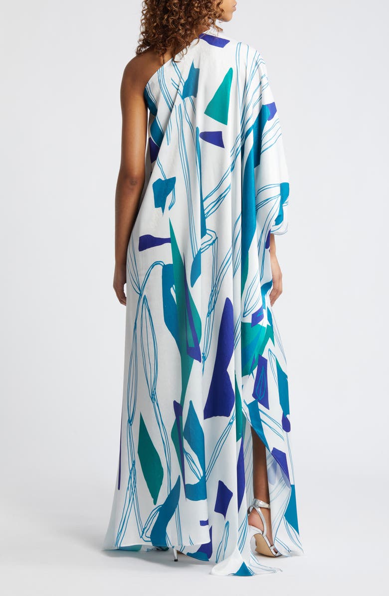 DIARRABLU Satu Printed One-Shoulder Long Sleeve Maxi Dress | Nordstrom