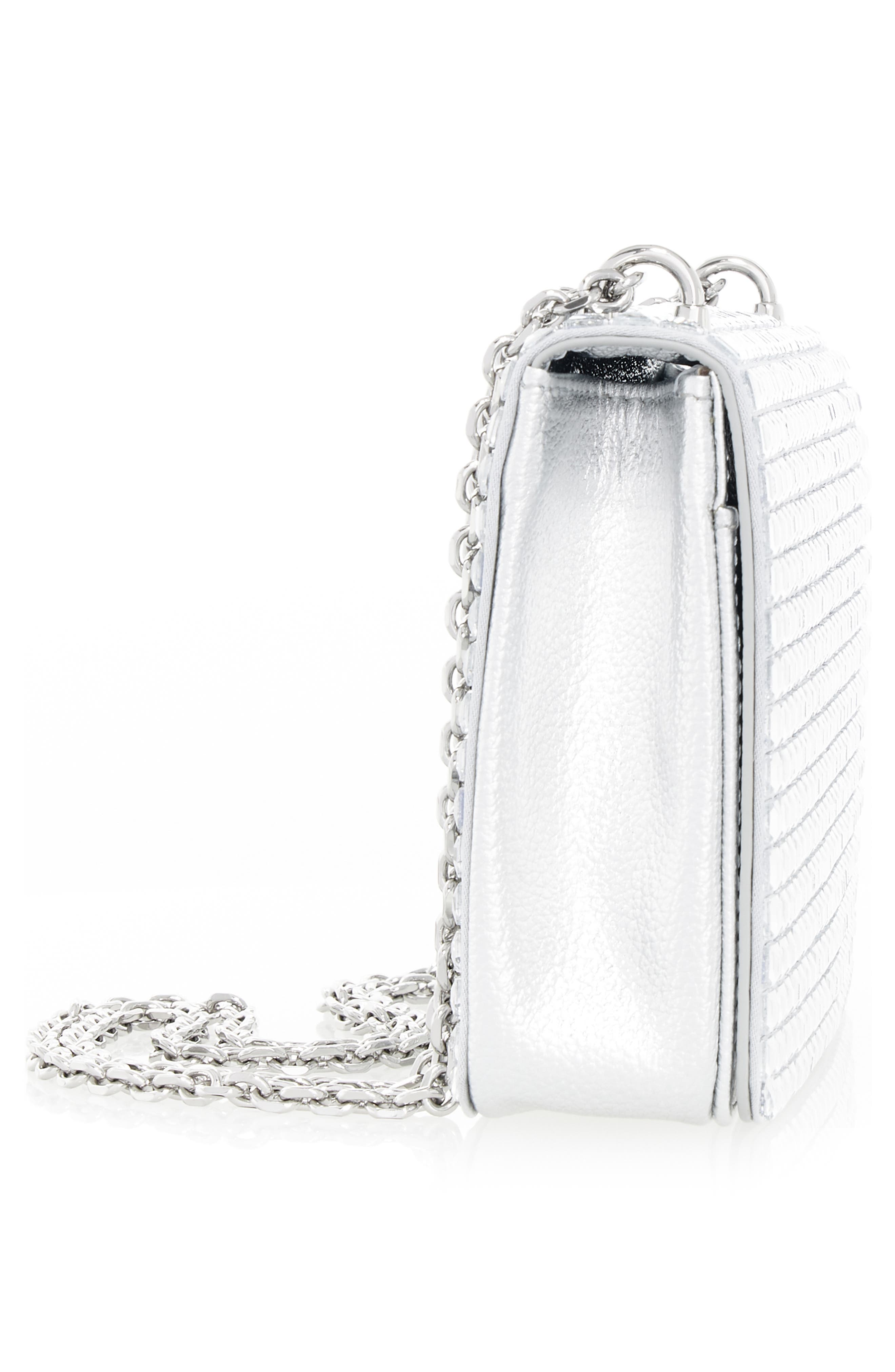 Judith Leiber Cricket Squares Crystal Embellished Clutch, Alternate, color, 