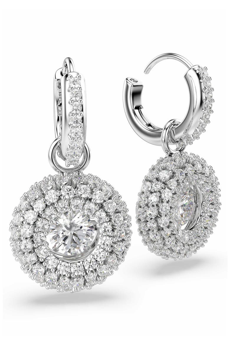 Sublima Drop Earrings, Alternate, color, WHITE RHODIUM