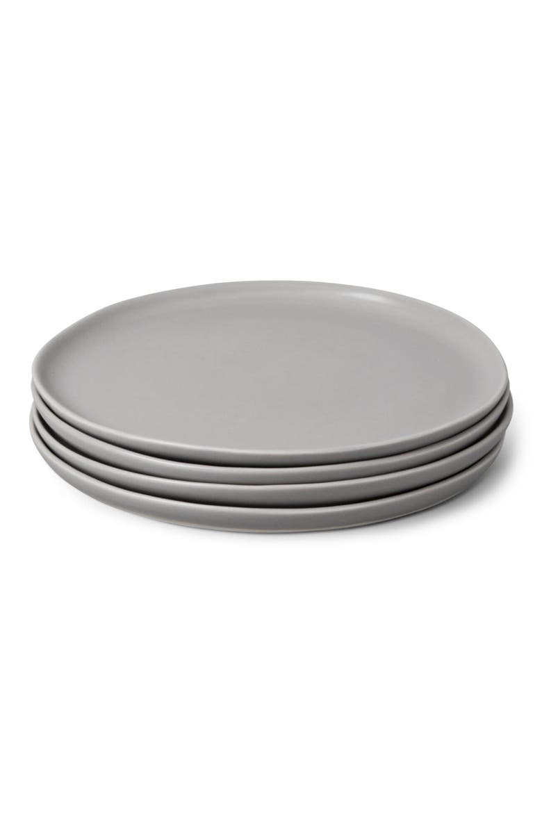 The Dinner Set of 4 Plates, Main, color, DOVE GREY