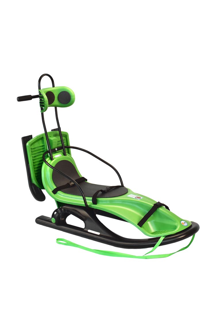 Snow Comfort Sled, Main, color, Green