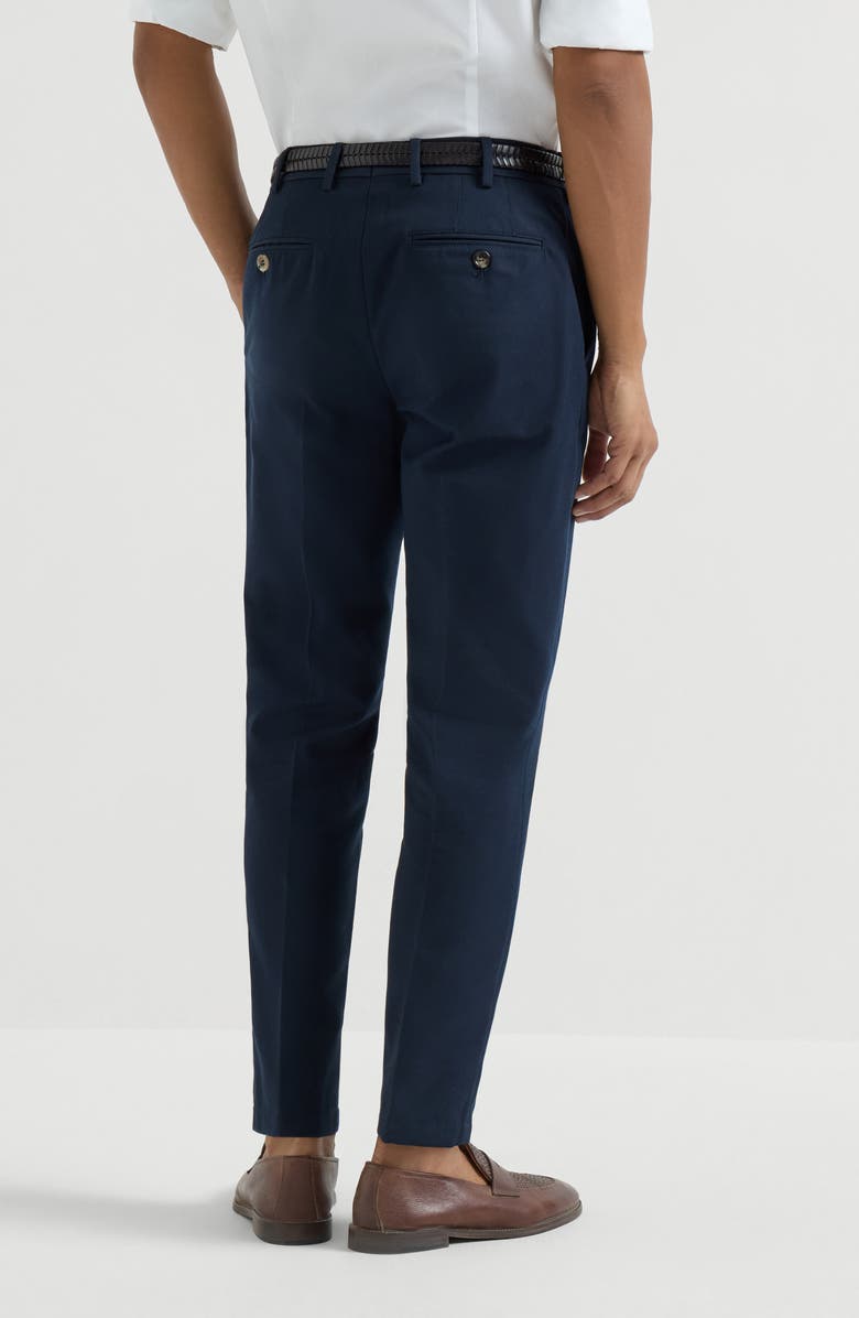 Brunello Cucinelli Gabardine trousers, Alternate, color, Blue