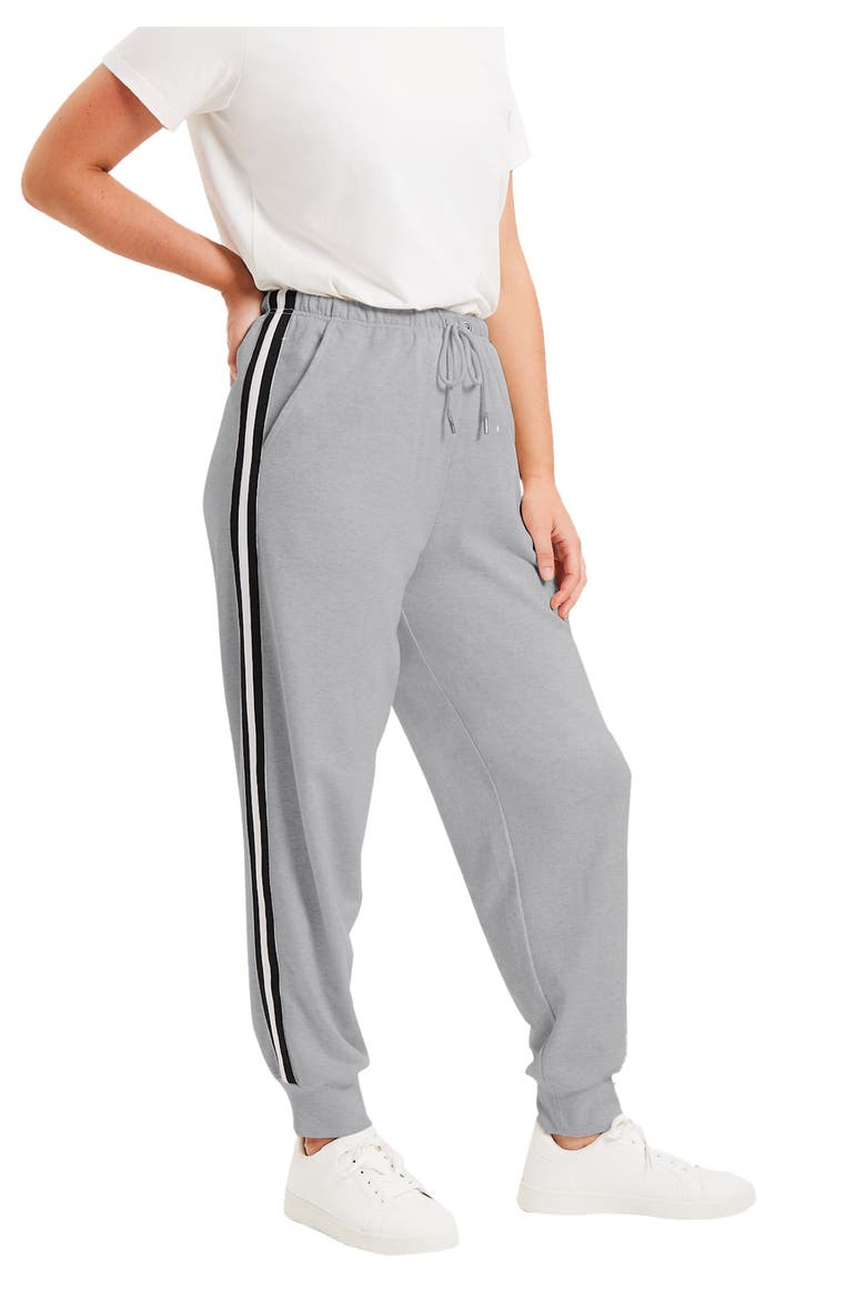 French Terry Jogger, Main, color, MEDIUM HEATHER GREY