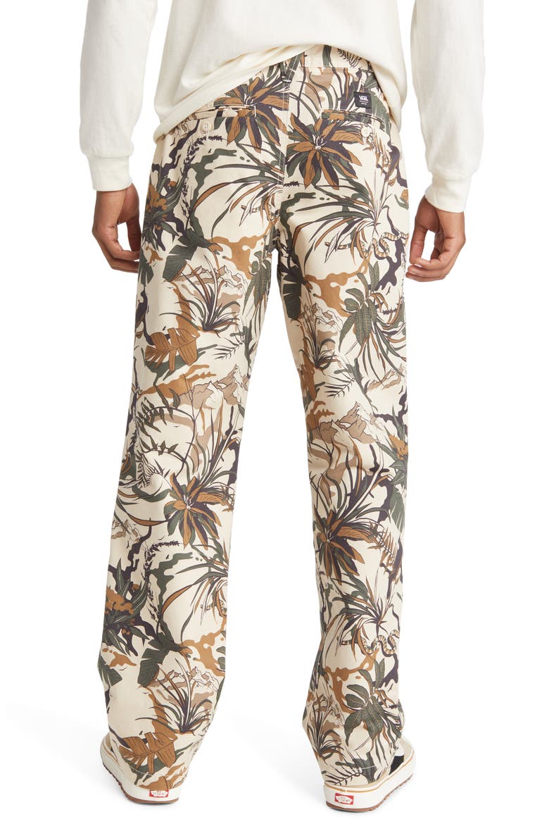 Men's Authentic Print Cotton Chino Pants, Alternate, color, OATMEAL/ DUCK GREEN