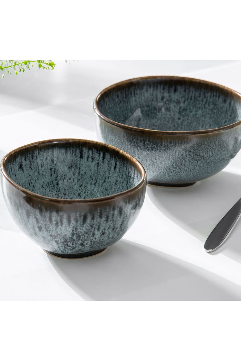 Lave Glace Soup Bowl, Alternate, color, Blue Green