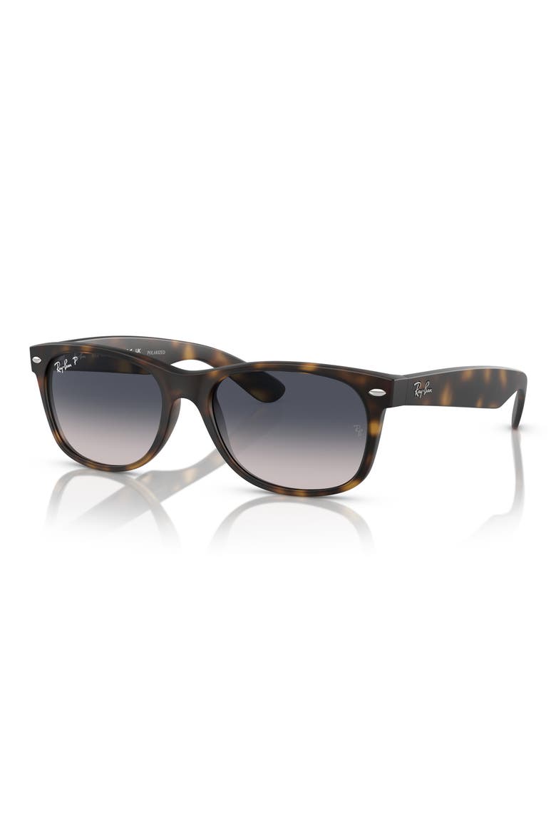 55mm Gradient Polarized Square Sunglasses, Alternate, color, HAVANA