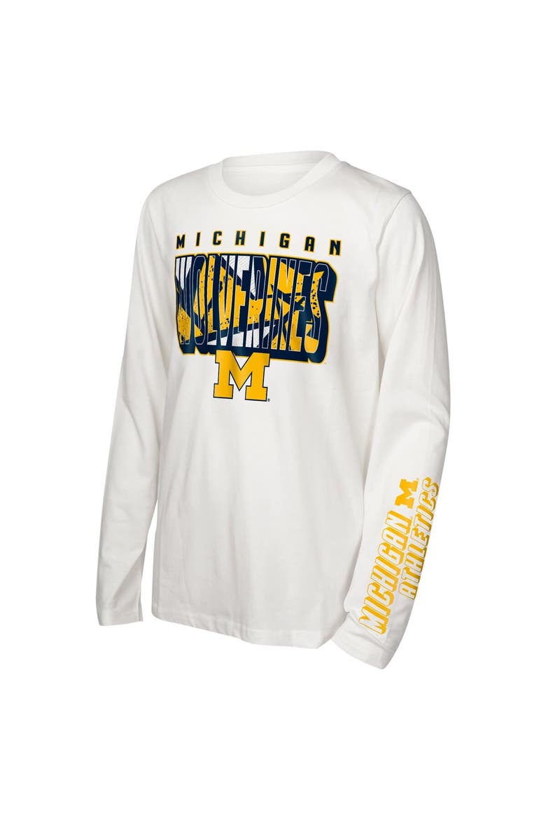 Preschool Michigan Wolverines In the Mix T-Shirt Combo Set, Alternate, color, Yellow