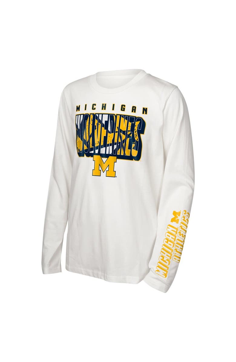 Outerstuff Preschool Michigan Wolverines In the Mix T-Shirt Combo Set, Alternate, color, Yellow