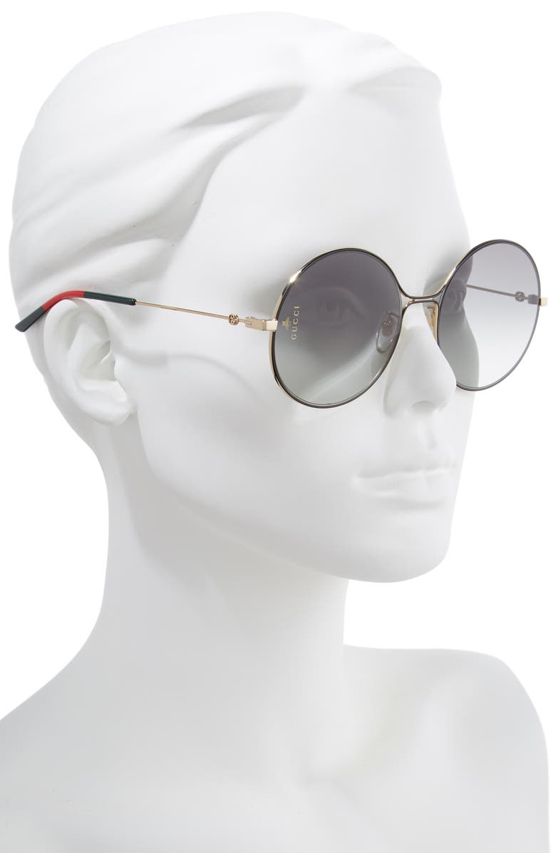 Gucci 58mm Round Sunglasses, Alternate, color, 