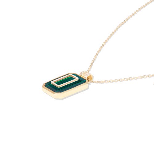 Campbell + Charlotte Spark Emerald Cut Pendant Necklace In Multi