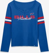 FANATICS Women's Fanatics Royal Buffalo Bills Team First Coverage Scheme Lace-Up Long Sleeve T-Shirt