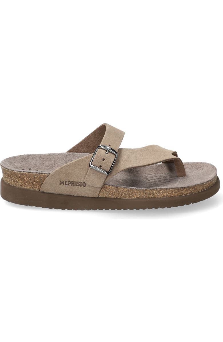 Mephisto Helen Toe Loop Sandal, Alternate, color, Warm Grey
