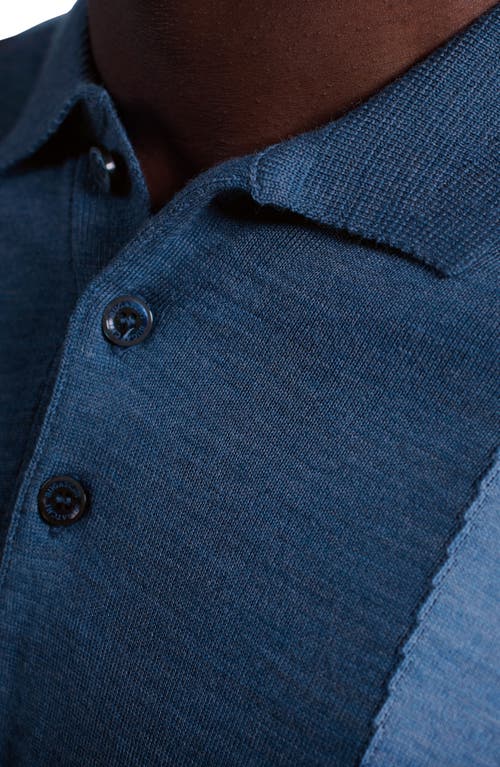 Bugatchi Colorblock Merino Wool Polo Sweater In Multi