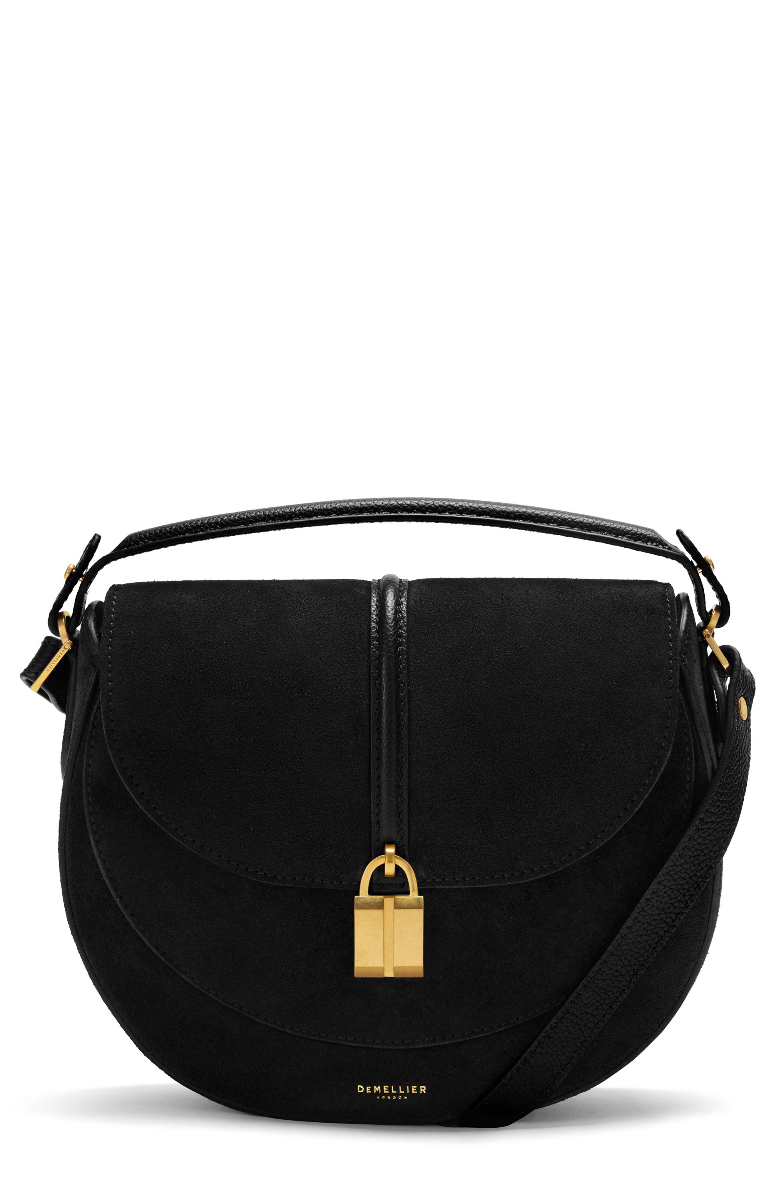 N127 The Siena Saddle Bag, Main, color, BLACK