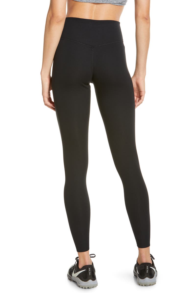 Nike One Luxe Dri-FIT Rib Leggings, Alternate, color, 