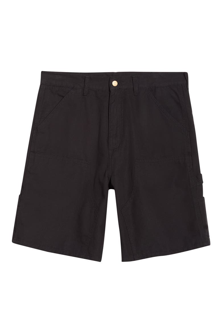 Double Knee Shorts, Alternate, color, BLACK (RINSED)