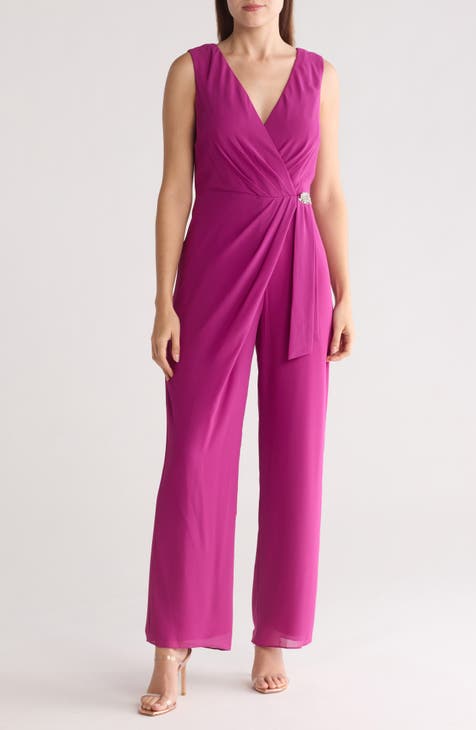 Gathered Chiffon Jumpsuit