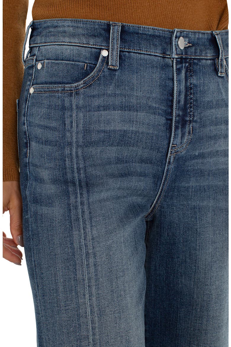 Stride Seamed High Waist Crop Wide Leg Jeans, Alternate, color, JENNY LAKE