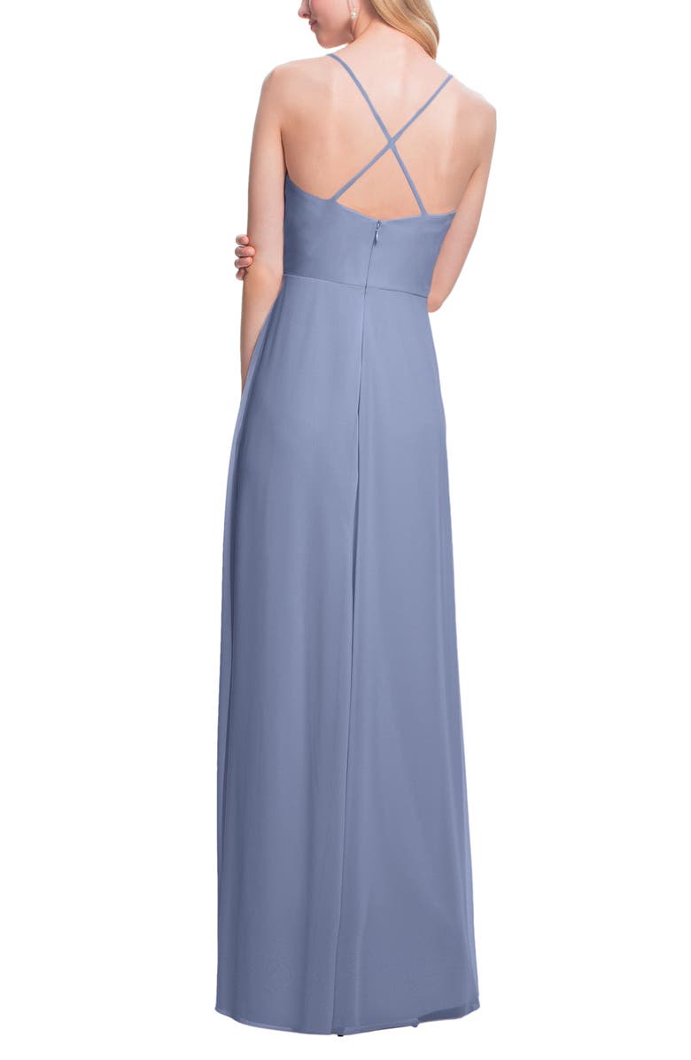 #Levkoff Surplice Neck Chiffon Gown, Alternate, color,