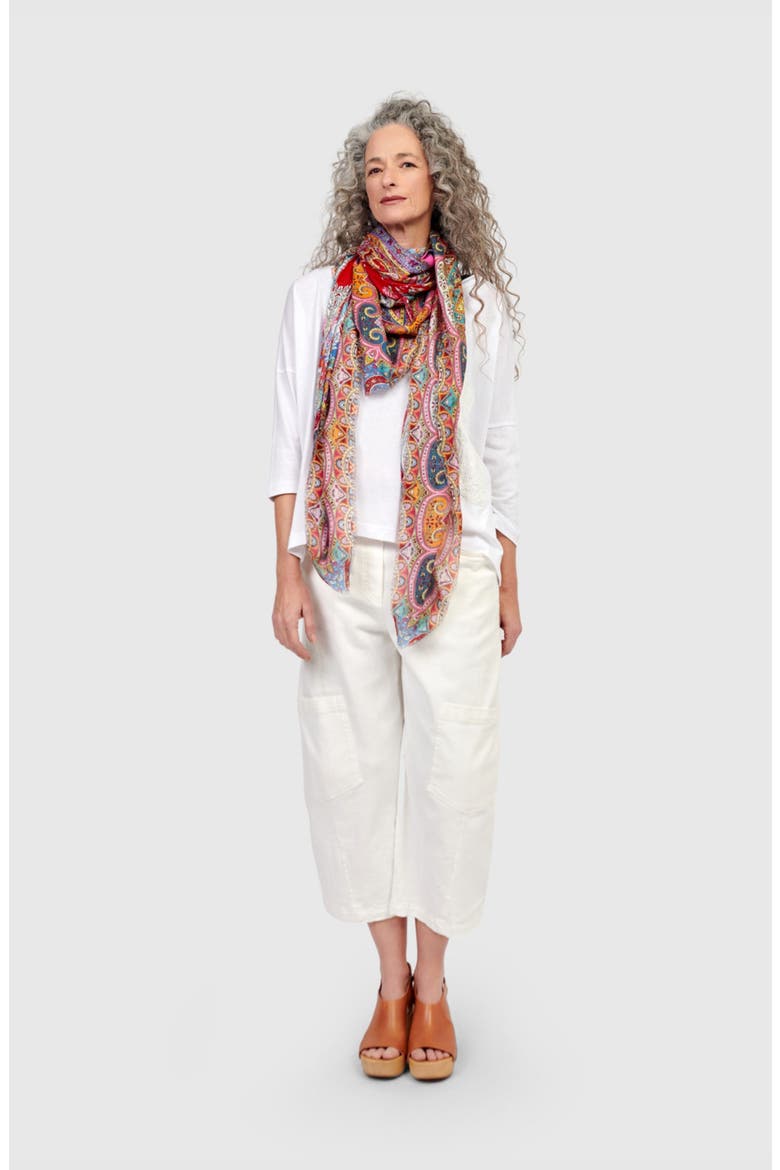 Twill Palma Capri Pants, Alternate, color, White