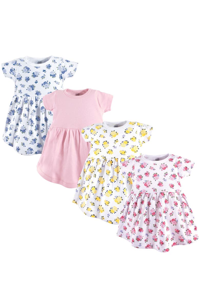 Luvable Friends Cotton Dress, Main, color, Floral