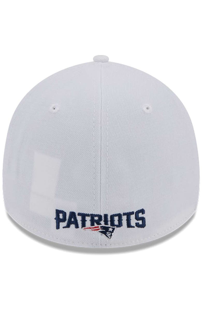 New Era Men's New Era White New England Patriots Main 39THIRTY Flex Hat, Alternate, color, 