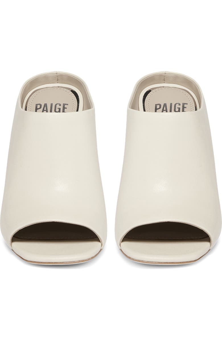 PAIGE Tatum Open Toe Mule, Alternate, color, Bone
