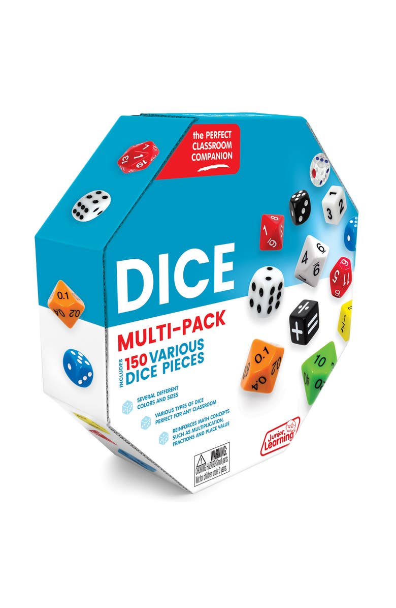 Junior Learning Dice Multipack 150 Pieces, Alternate, color, Multicolored