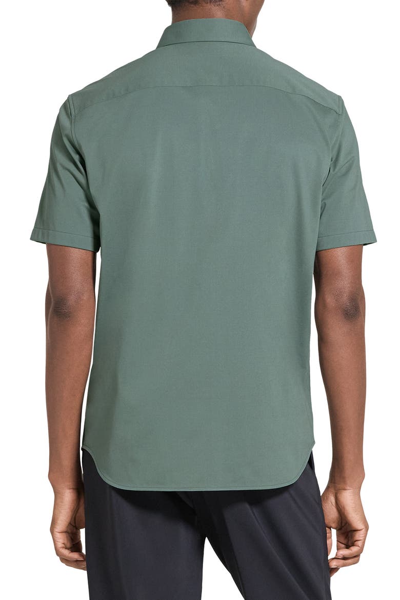 Irving Short Sleeve Button-Up Shirt, Alternate, color, LIGHT PINE GROVE - 2QL