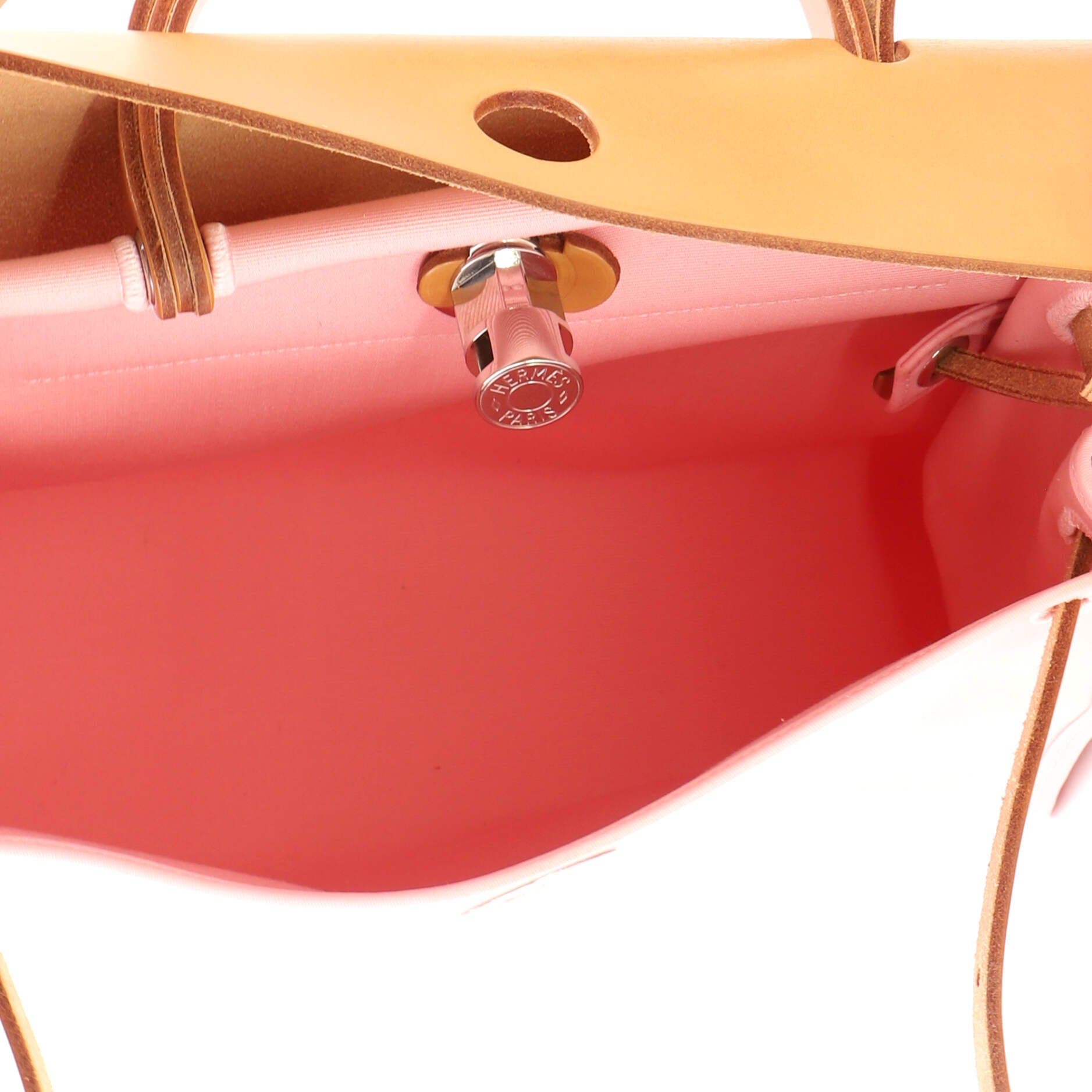 Herbag Zip Leather and Toile 31, Alternate, color, Pink