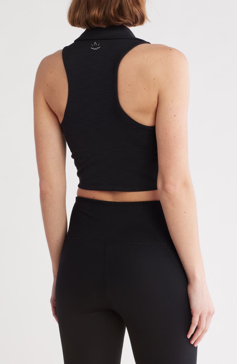 Beyond Yoga Heather Sleeveless Rib Crop Top, Alternate, color, 