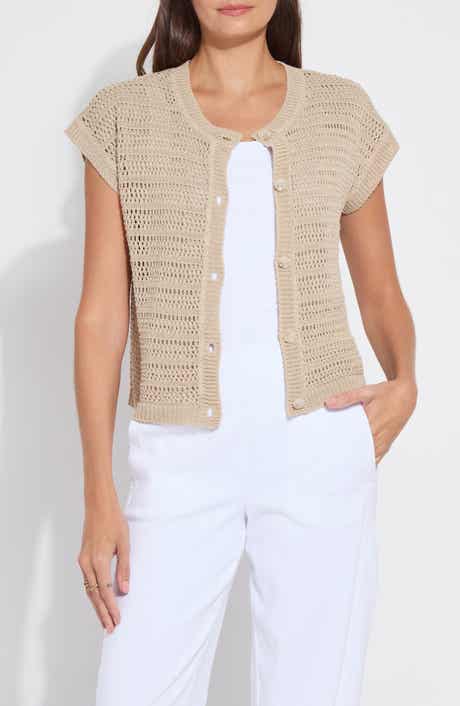 Lysse Brisa Open Knit Short Sleeve Cardigan