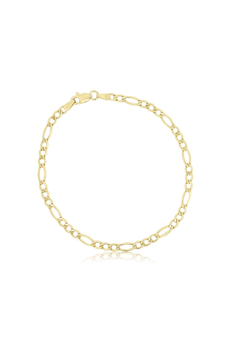 Figaro Chain Bracelet, Alternate, color, Yellow Gold