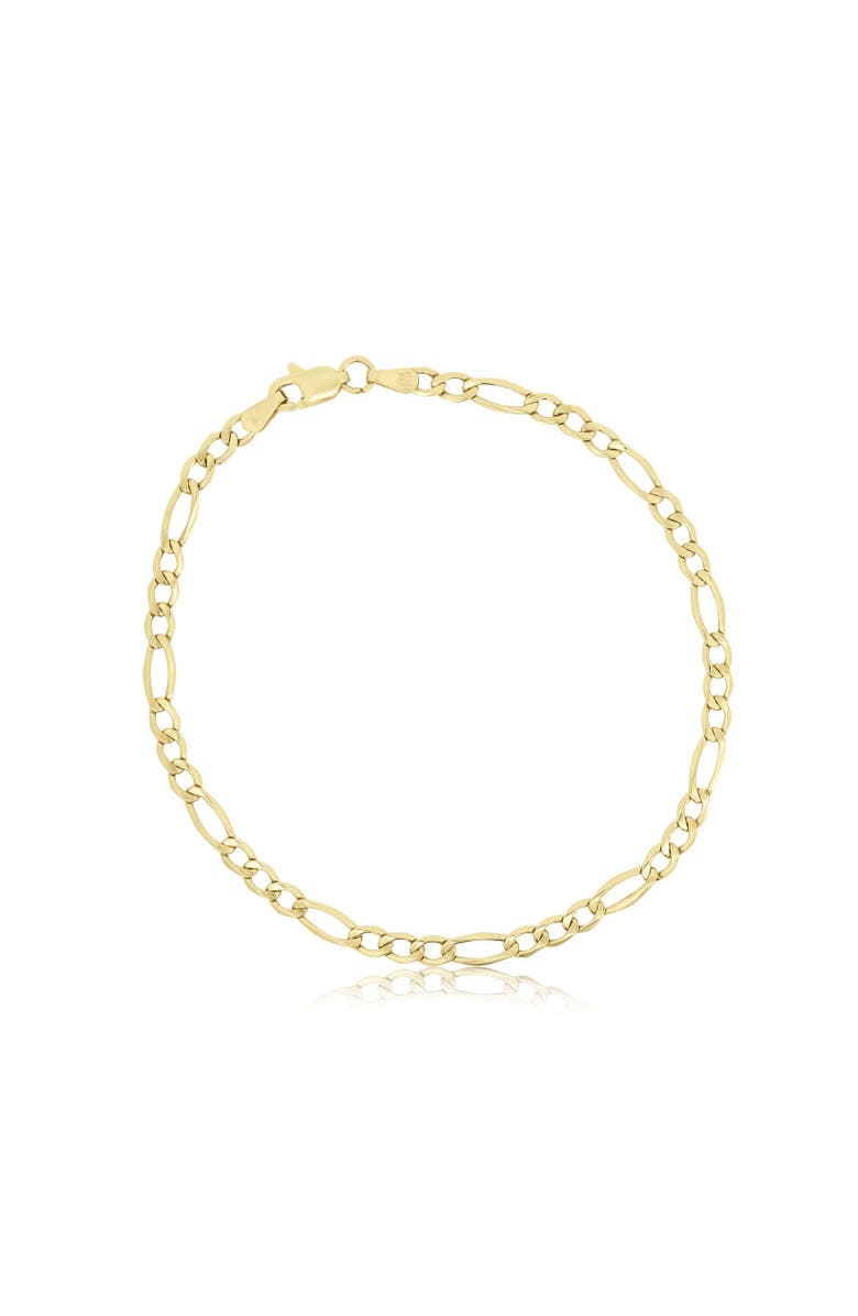The Lovery Fine Jewelry Figaro Chain Bracelet, Alternate, color, Yellow Gold