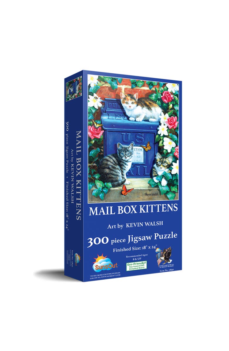 Sunsout Mail Box Kittens 300 piece Jigsaw Puzzle for Adults, Main, color, Multicolor