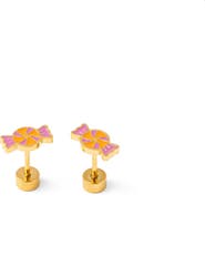 Pip Pop Girls' Candy Flatback Stud Hypoallergenic Earrings