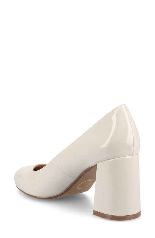 Shop Journee Collection Seraphina Pump In Patent/bone