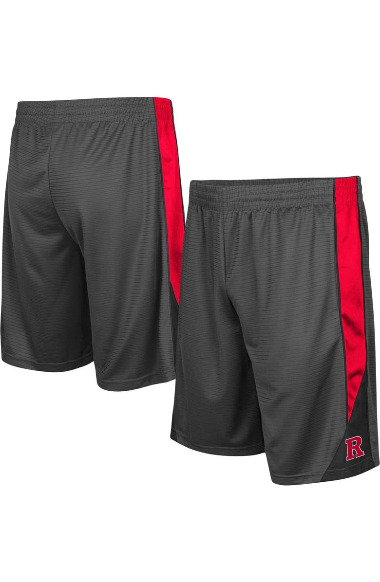 COLOSSEUM Men's Colosseum Charcoal Rutgers Scarlet Knights Turnover Shorts, Main, color, Charcoal