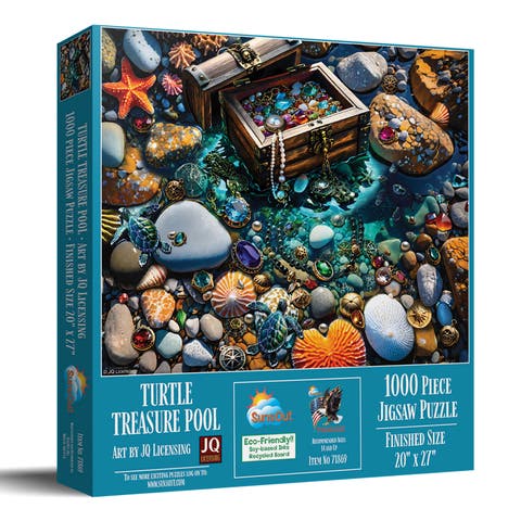 Turtle Treasure Pool 1000 piece Jigsaw Puzzle for Adults