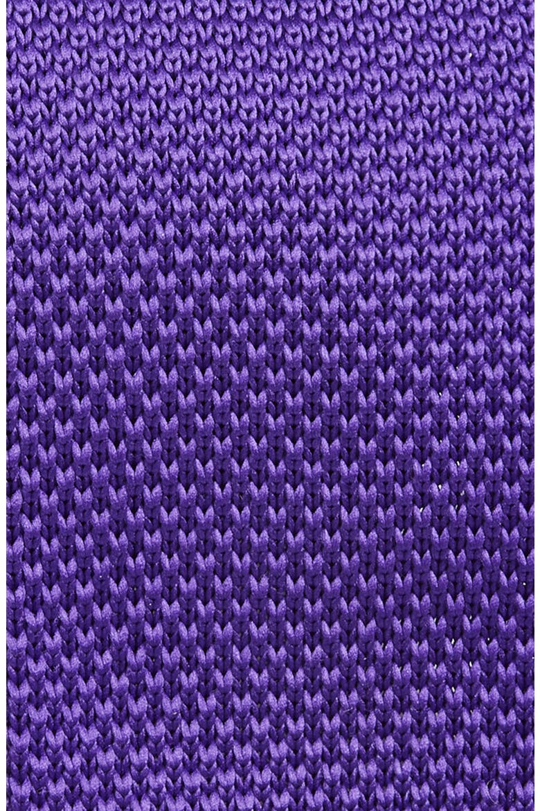Purple Knit Silk Tie, Alternate, color, PURPLE