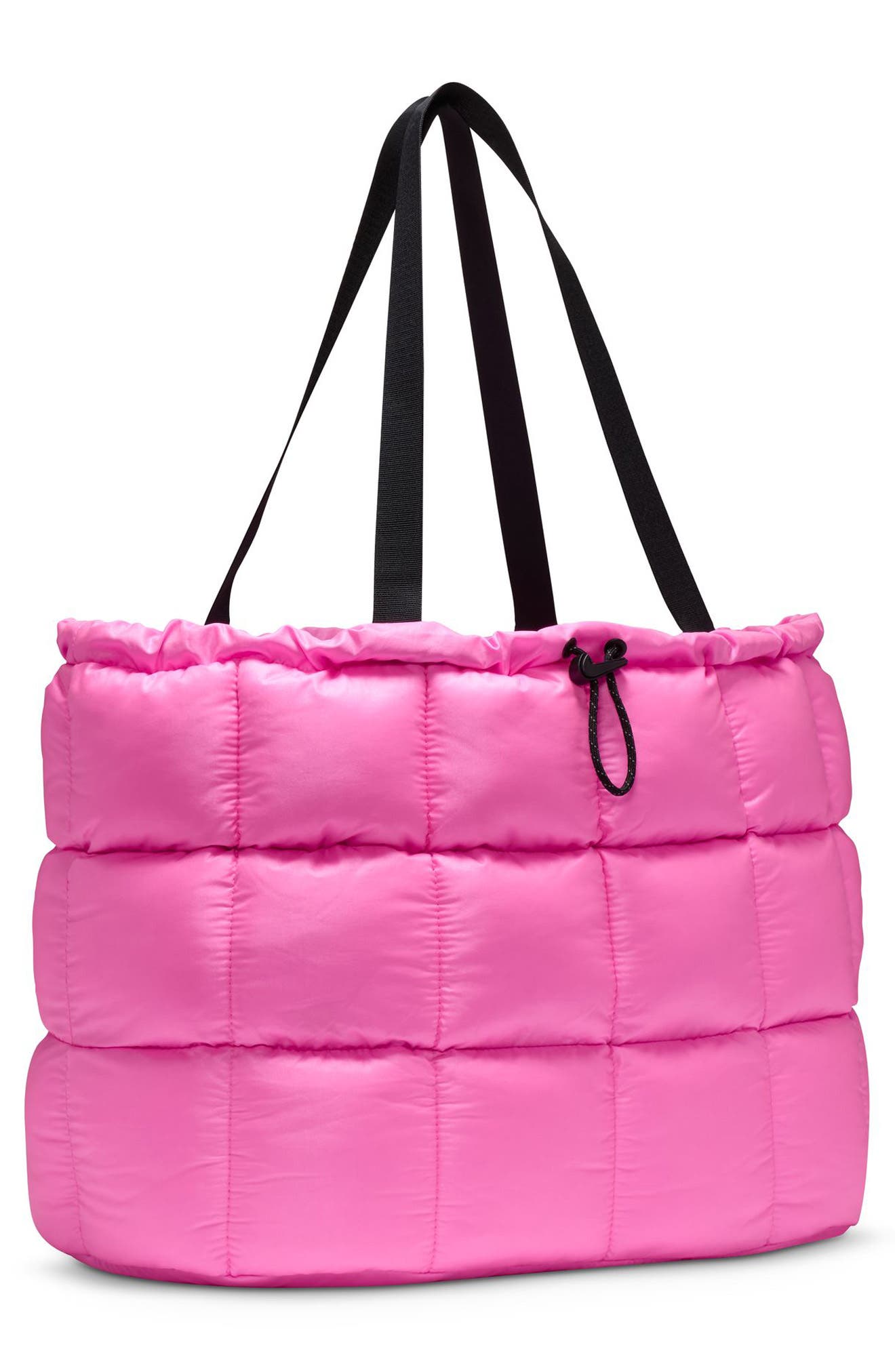Jordan Nike Quilted Tote, Alternate, color, Pink Spell/ Black/ Black