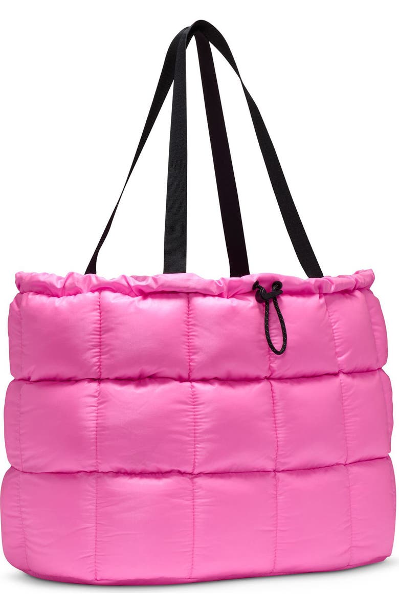Jordan Nike Quilted Tote, Alternate, color, Pink Spell/ Black/ Black
