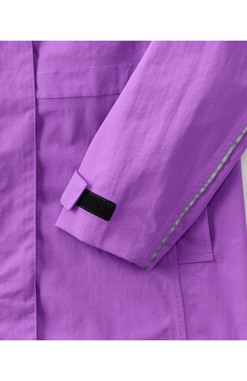 Lands' End Squall Hooded Waterproof Raincoat In Soft Orchid
