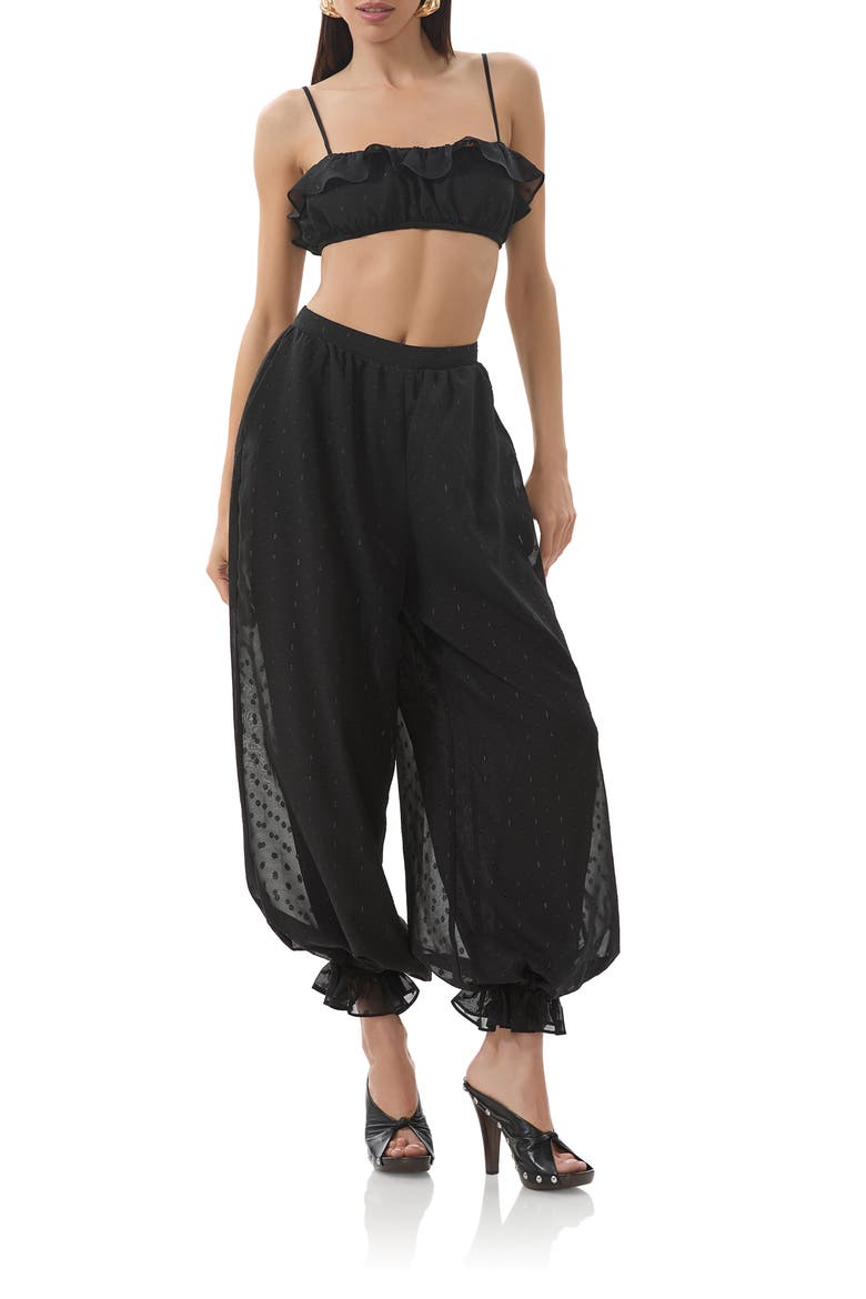 James Clip Dot Pants, Alternate, color, NOIR