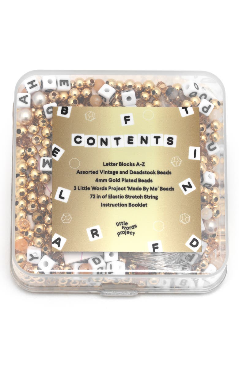 Little Words Project Stay Golden Bead Kit, Alternate, color, 