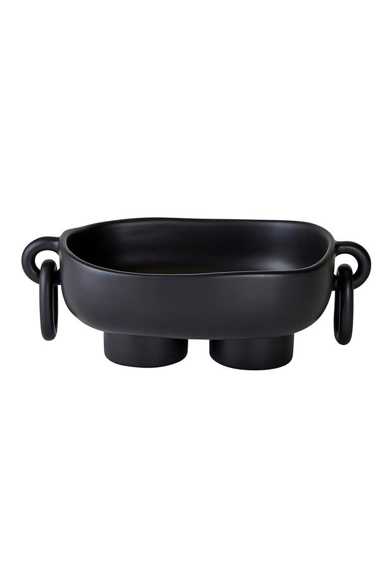 Resin Oblong Bowl, Main, color, BLACK
