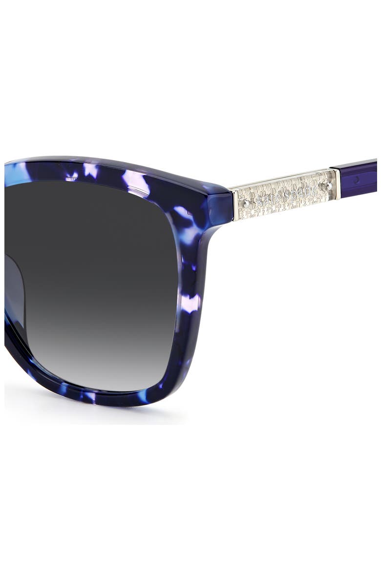 reenas 53mm gradient polarized cat eye sunglasses, Alternate, color, BLUE HAVANA / GREY SHADED