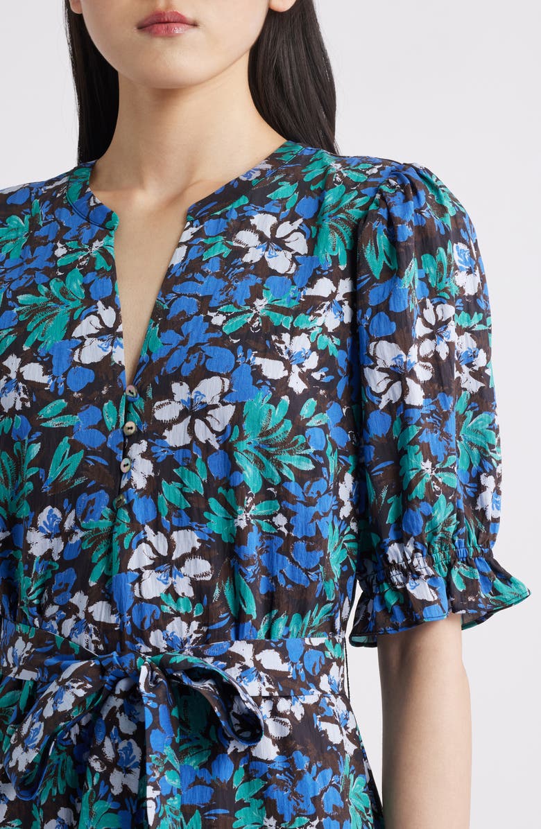 Rails Eliana Floral Tiered Midi Dress, Alternate, color, Meadowlark