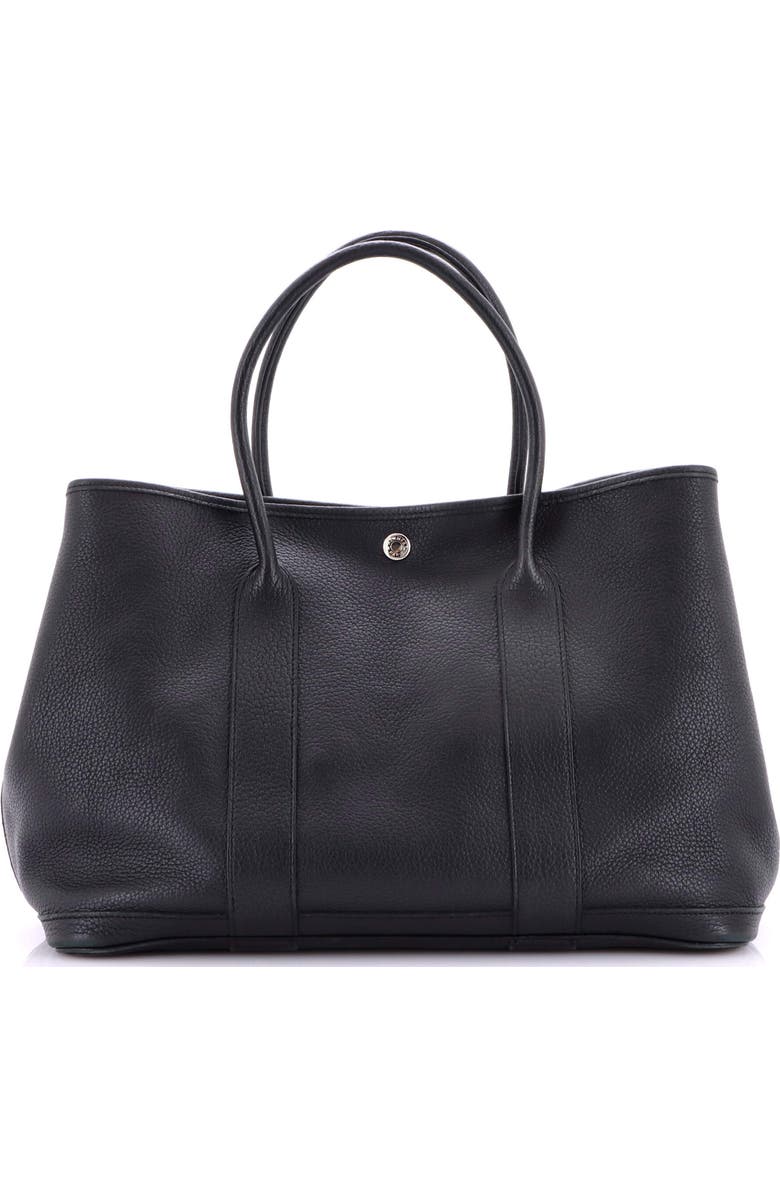 Pre-Owned Hermes Garden Party Tote Leather 36, Main, color, Noir