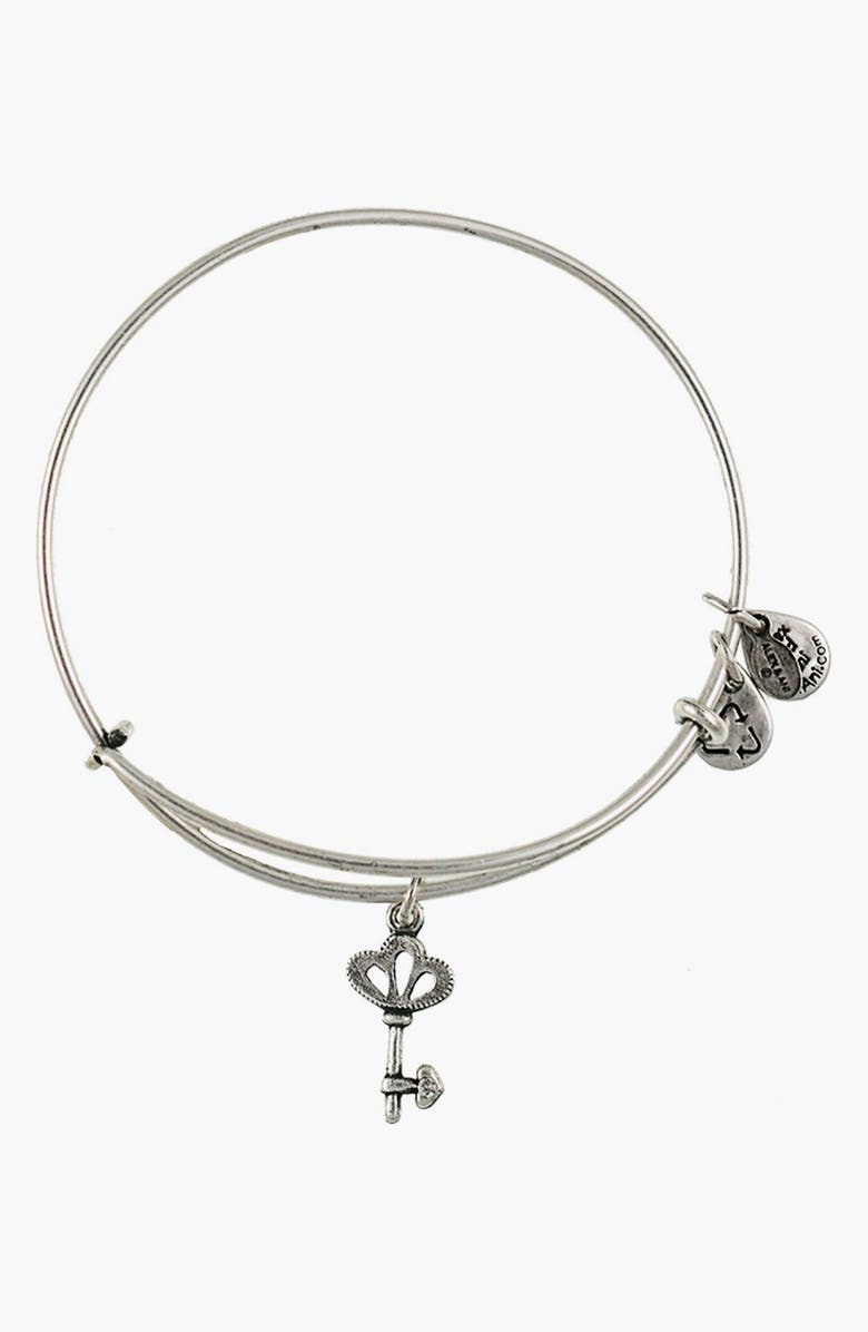 Alex and Ani 'Skeleton Key' Expandable Wire Bangle, Main, color,